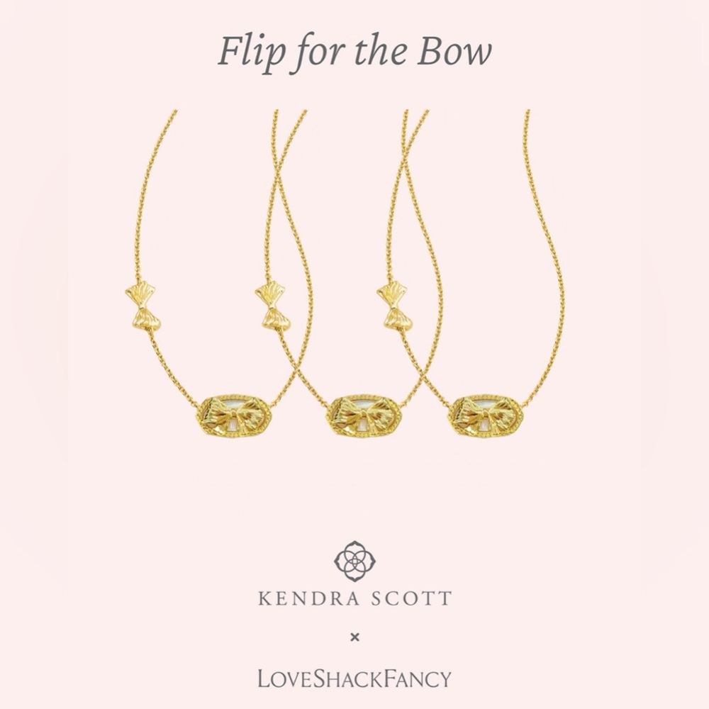 🎀KENDRA SCOTT x LOVESHACKFANCY Sunny Meadow Elisa Double Sided Necklace - Picture 9 of 9